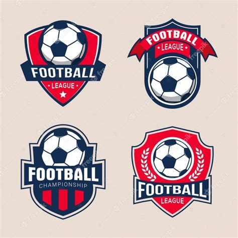 Premium Vector Set Of Soccer Football Tournament Badge Logo Templates