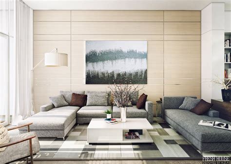 contemporary living room interior designs  warm natural light