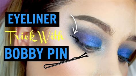 Eyeliner Trick With Bobby Pin Does It Work Youtube