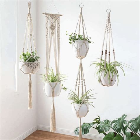 Woven Hangers In 2021 Hanging Plants Indoor Macrame Plant Hangers