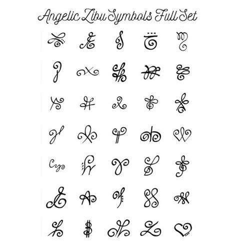 Zibu Angelic Symbols And Meanings List 2 Angelic Zibu Symbol