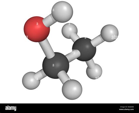 Ethanol Etoh Ethyl Alcohol Molecule Chemical Structure Isolated