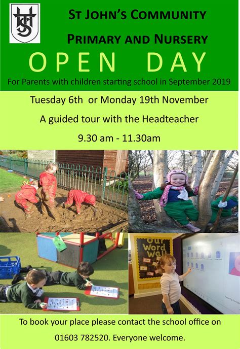 Primary And Nursery Open Day St Johns Community Primary School And Nursery