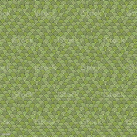 Simple Doodle Green Pattern Abstract Grass Seamless Background Stock