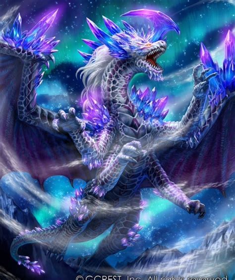 Cristal Dragon Fantasy Dragon Fantasy Creatures Mythical Creatures