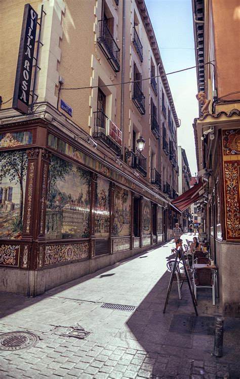 Old Narrow Street In Madrid Spain Photograph By Eduardo Huelin