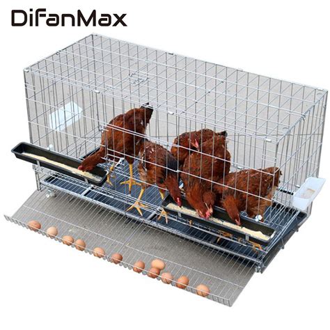 Laying Hen Cage Automatic Rolling Egg Hen Cage Folding Hen Cage Home Breeding Chicken Cage Raw