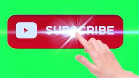 Animated Subscribe Button With Sound Effect Youtube