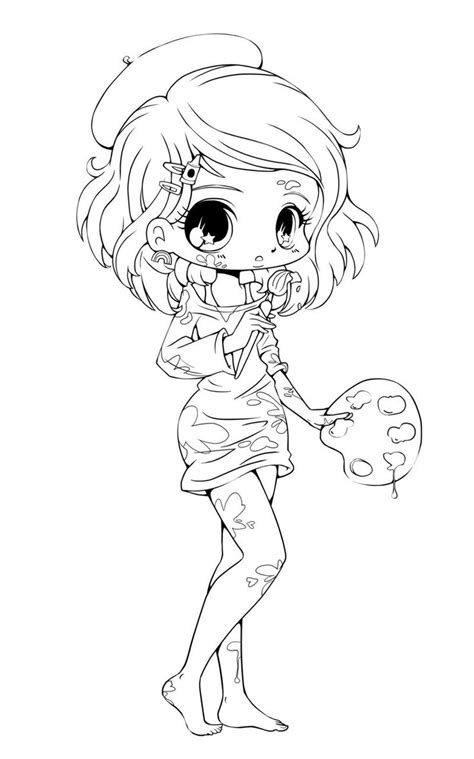 Chibi Girl Coloring Pages Good Style For Children Educative Printable