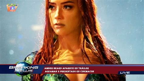 Amber Heard Aparece En Tr Iler Aquaman Presentado En Cinemacon Youtube