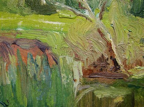 Ukrainian Soviet Oil Painting Impressionism Landscape Stream Forest Ebay