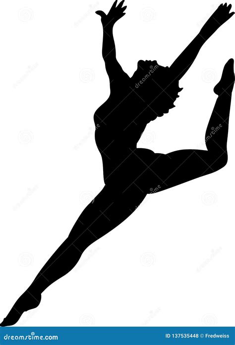 Dancer Silhouette Vector Illustration Stock Vector Illustration Of