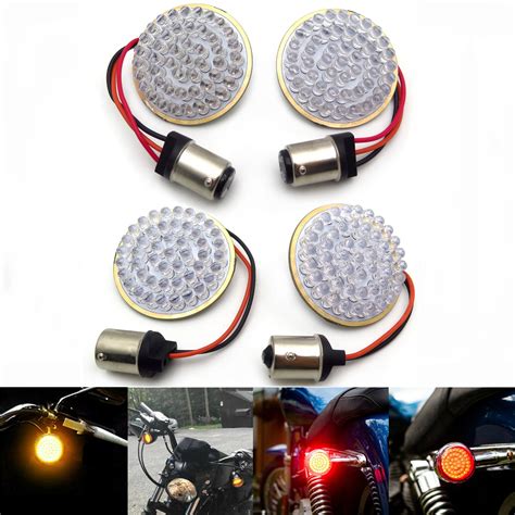Httmt Bullet Front 1156 And Rear 1157 Led Turn Signal Light Inserts