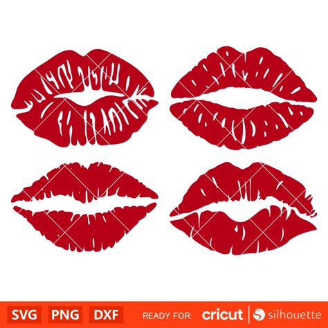 Kiss Lips Bundle Svg Valentines Day Svg Valentine Svg Love Svg