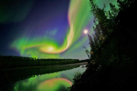 Aurora Over Whitehorse Yukon Northern Lights Aurora Borealis