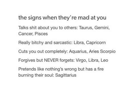 The Signs When They Re Mad At You Forgive But Never Forget Signs