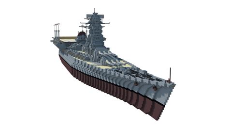 Fictional Japanese Hybrid Battleship Carrier - 和泉 (Izumi) Minecraft Project