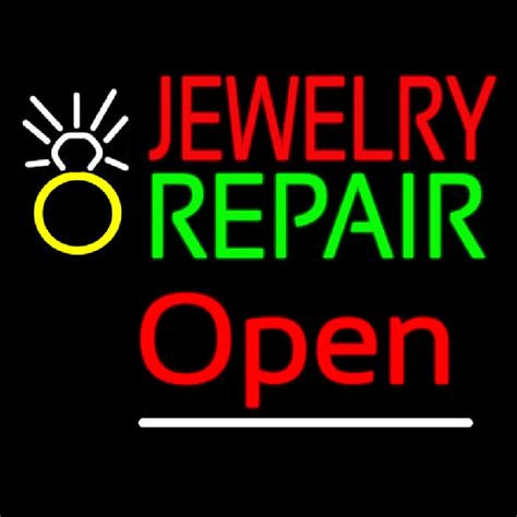Custom Jewelry Repair Logo Open Neon Sign Usa Custom Neon Signs Shop