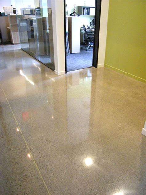 Polished Concrete Floor In An Office At Business Information Group