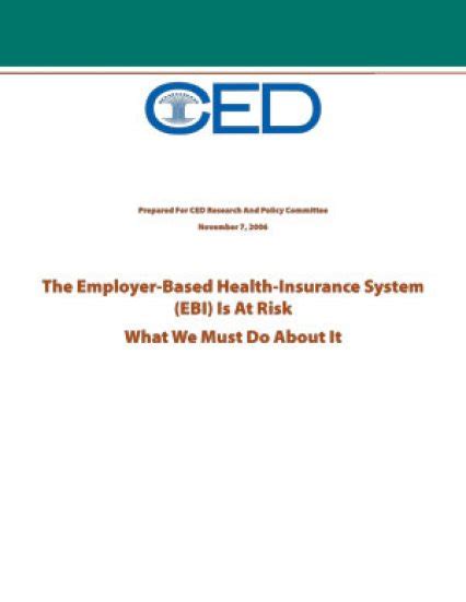 Find conference deatils including, dates, location, description, prices and more | clocate. The Employer-based Health-Insurance System (EBI) Is At ...
