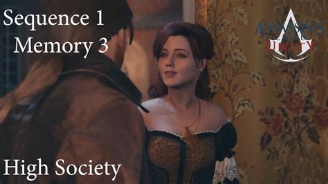 High Society Assassin S Creed Unity Sequence Memory Youtube