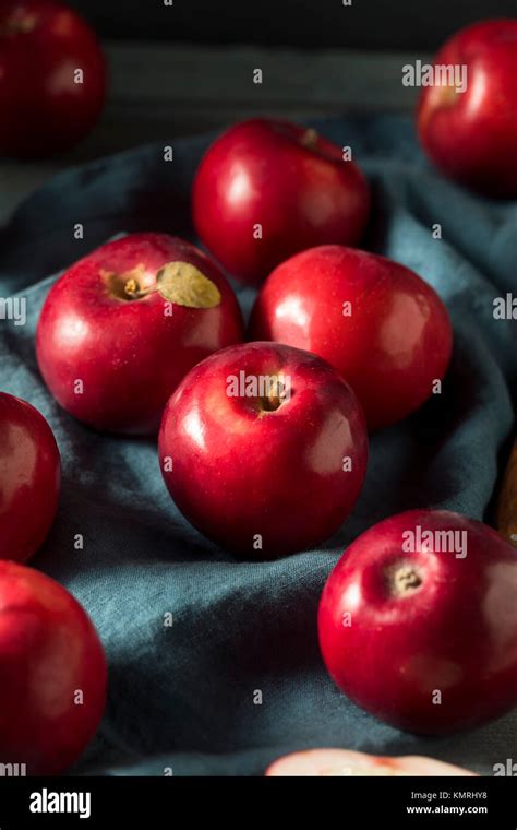 Red Organic Macintosh Apples Ready To Eat Stock Photo Alamy