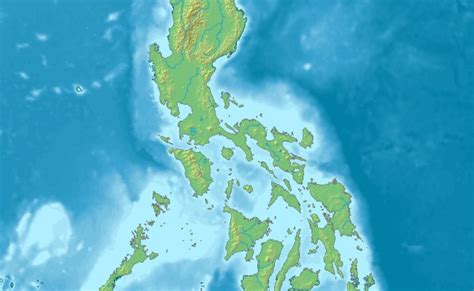 Large Detailed Relief Map Of Philippines Philippines Asia Mapsland Maps