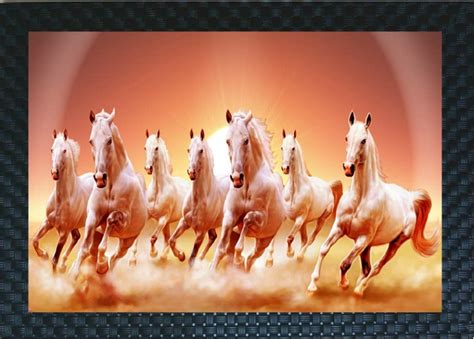 Seven Running Horse Wallpaper White 7 Horse Running 428583 Hd