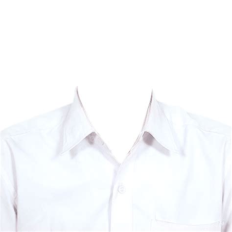 White Shirt Shirt Passport Size Photo Formal Wear Png Transparent