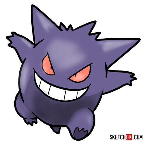 Learn How To Draw Gengar Step Into Shadows Pokemon