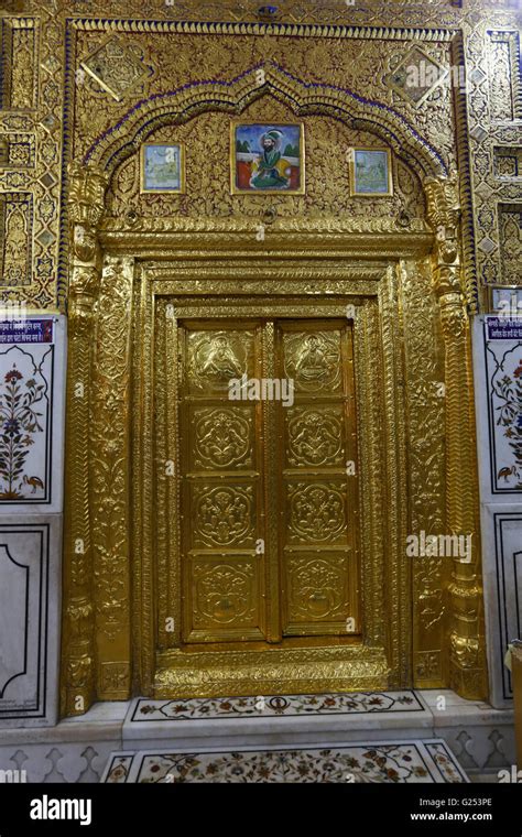 Carved Door Takhat Sachkhand Shri Hazur Abchalnagar Sahib Gurudwara In