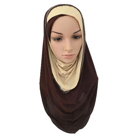 Crystal Hemp Fashion Beautiful Pretty Muslim Islamic Islam Women Hijab