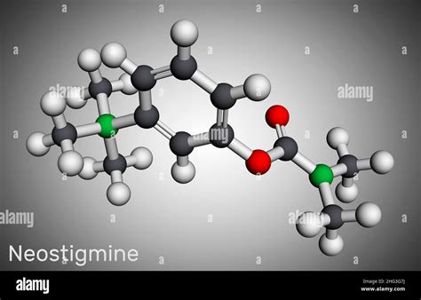 neostigmina molécula inhibidor de la iscolinesterasa para el tratamiento sintomático de la