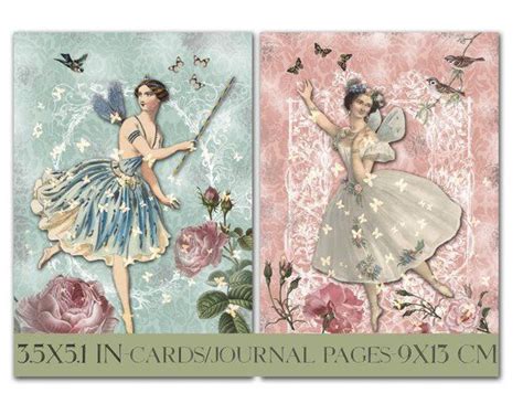 Vintage Fairies Pages For Journal Victorian Fairy Images For Etsy