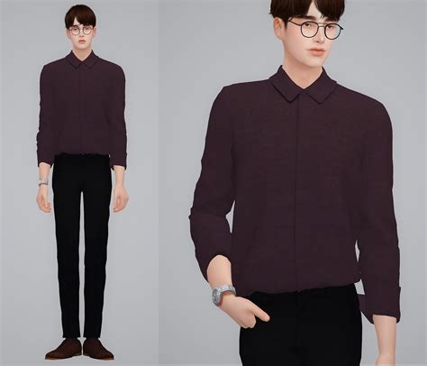 Basic Shirts By2ol Sims 4 Sims 4 Male Clothes Sims