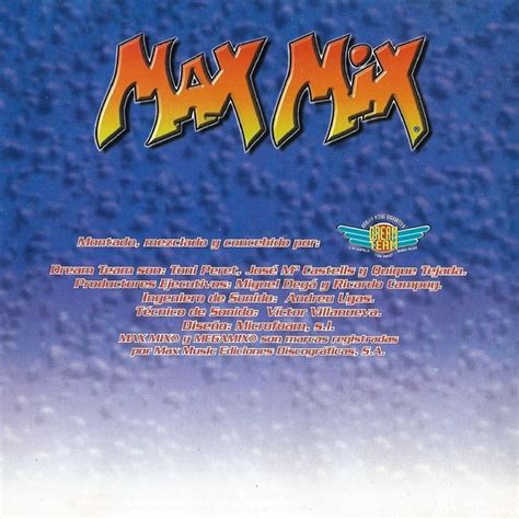 Max Mix El Auténtico Megamix 2 Cds 1997 Max Music