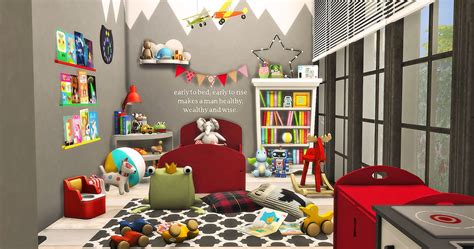 Sims4 My Toddler Room Ruby Red Sims