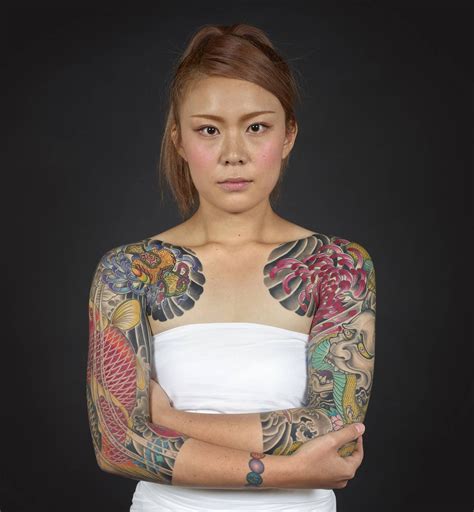 modern day irezumi dressed to thrill in arm shoulder tattoos by horikiku yakuzatattoo yakuza