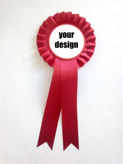 Custom Made Red Rosette From £120 Campaign