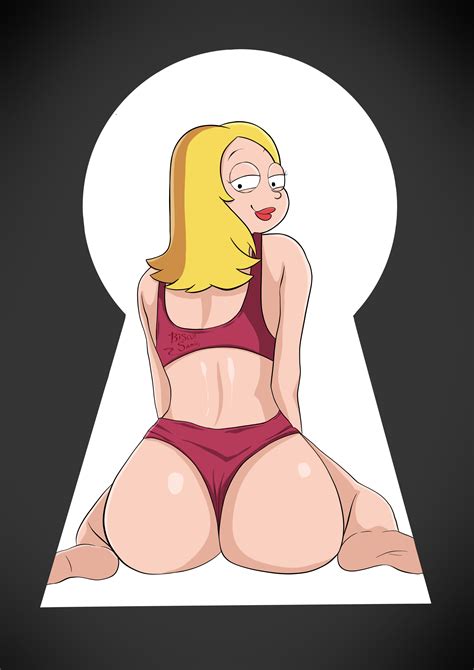 Rule 34 American Dad Ass Big Ass Big Butt Blonde Hair Cartoon Network Flirting Francine Smith