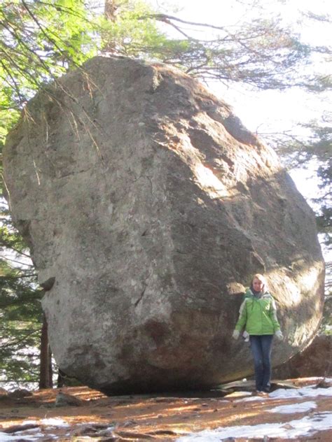 History Of Maine Historical Sites Balance Rock Fernalds Neck