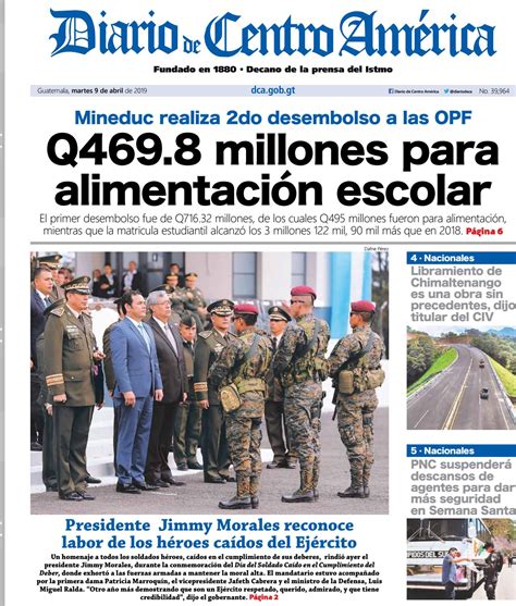 Edición Del Diario De Centro América Del Martes 09 De Abril De 2019 By