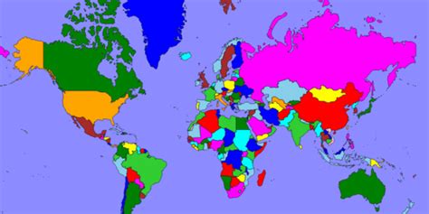 Free World Map Picture Quiz Parade World Map With Major Countries