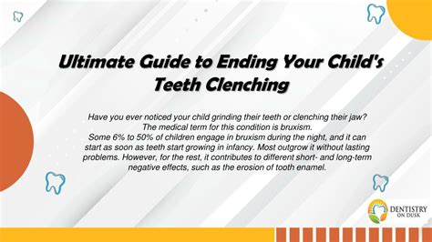 Ppt Does Your Child Grind Their Teeth Find Out How To Stop It