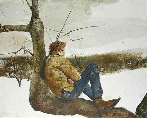 Andrew Wyeth 1917 — 2009 Usa Afternoon Flight 1976 Drybrush