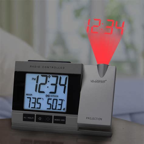 Alarm clocks can help us keep you can position the clock anywhere, and the projected image appears on the wall or ceiling. La Crosse Technology Projection Gray Digital Alarm Clock ...