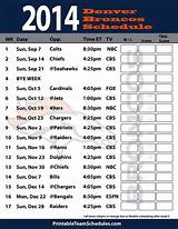 Images of Broncos Nfl Schedule 2017
