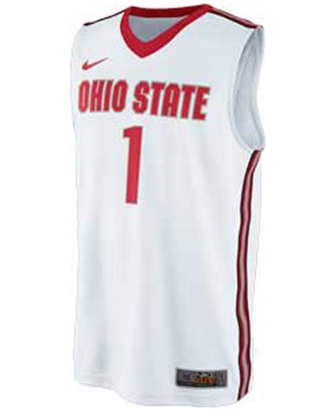 Nike Mens Ohio State Buckeyes Basketball Jersey In White For Men Lyst