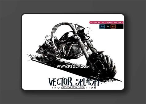 Vector Splash Photoshop Action 25249087