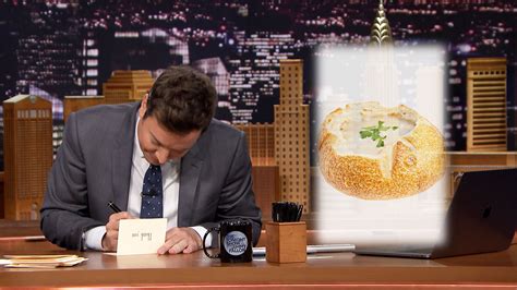 Watch The Tonight Show Starring Jimmy Fallon Highlight Thank You Notes The News Bread Bowls